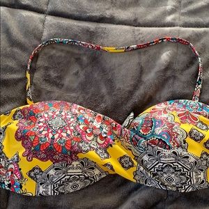 🟨 Design Lab by Lord & Taylor bikini top